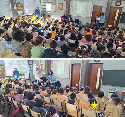 Escritora Palmira Martins na EB/JI de Aldeia Nova