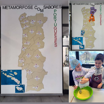 Metamorfose com Sabores Portugueses  | Um mapa que se transforma pelas mãos das crianças